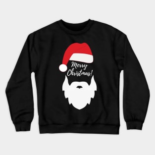 Funny Santa Beard Costume - White Fake Beard Christmas - Santa Claus Beard Costume - Merry Christmas Everyone Santa Crewneck Sweatshirt